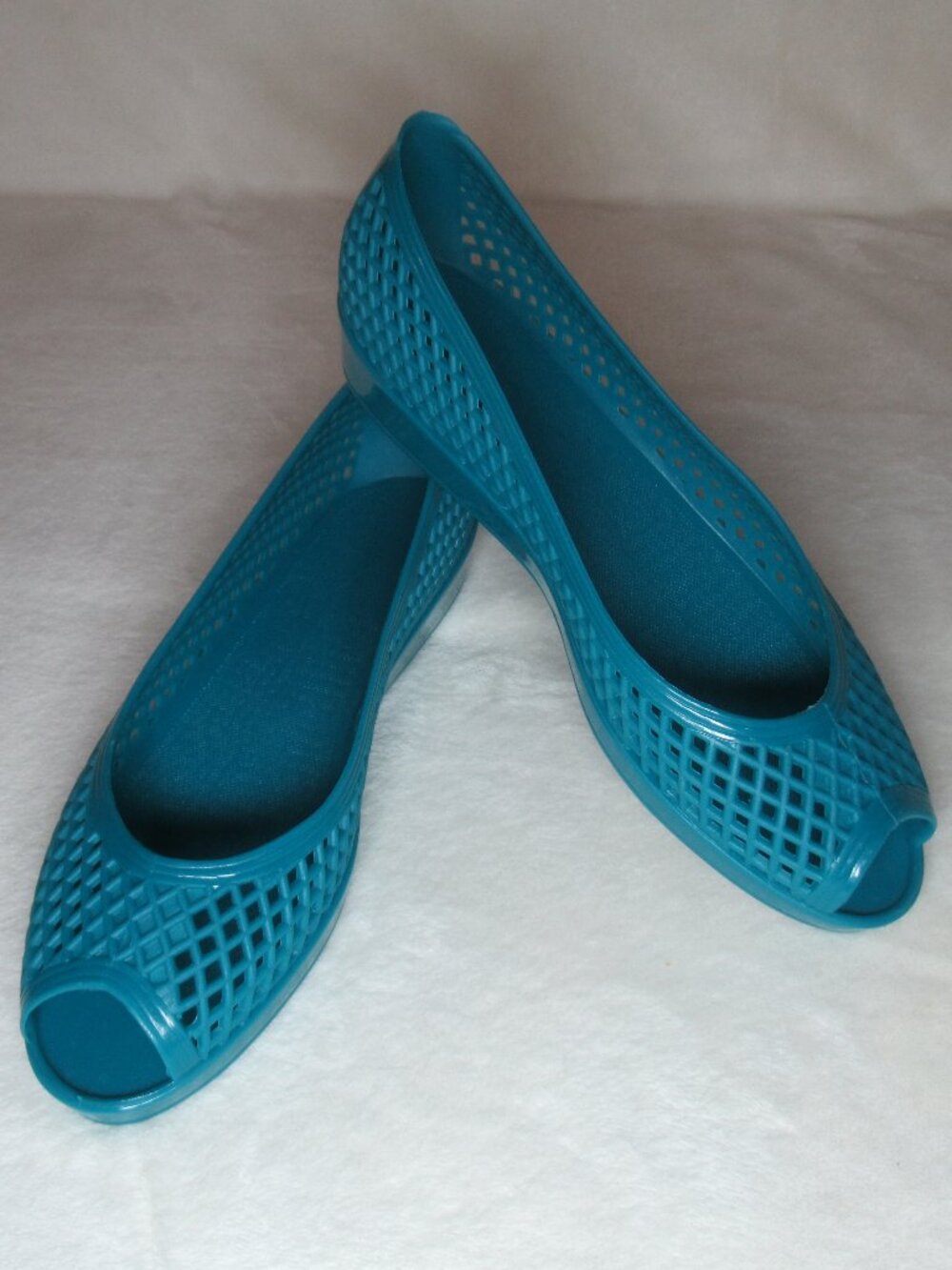 Marc by Marc Jacobs Teal Jelly Lattice Flats | EU 38/US 7.5